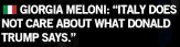 meloni feud
                                                      with trump