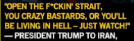 trump to
                                                      iran